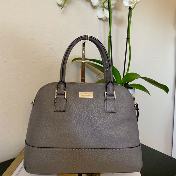 kate spade Handbags - Gray Pebble Leather Kate Spade Crossbody Purse